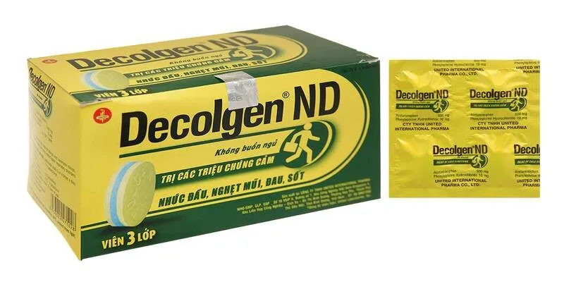 Liều dùng thuốc Decolgen Forte