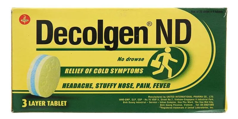 Tác dụng phụ thuốc Decolgen